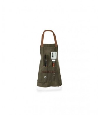 Picnic Time Barbecue Apron With Tools And Bottle Opener