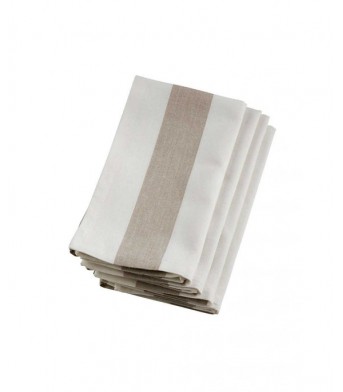 Wide Striped Cotton Napkins-Pack Of 4