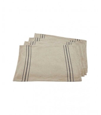 Simple Striped Linen Placemat-4 Pieces