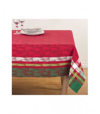 Christmas Tree Print 70 Inch Tablecloth