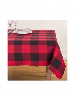 Buffalo Check Cotton 70-Inch Tablecloth