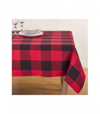 Buffalo Check Cotton 70-Inch Tablecloth