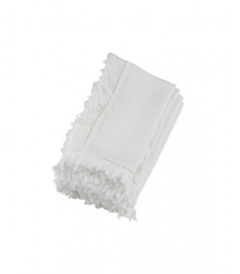 Country Style Linen Tassel Napkins-Pack Of 4