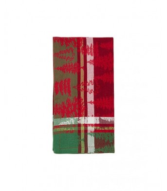 Christmas Tree Printed Napkins-Pack Of 4