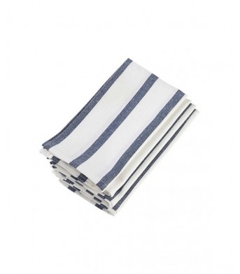 Striped Printed Cotton Napkins-Pack Of 4